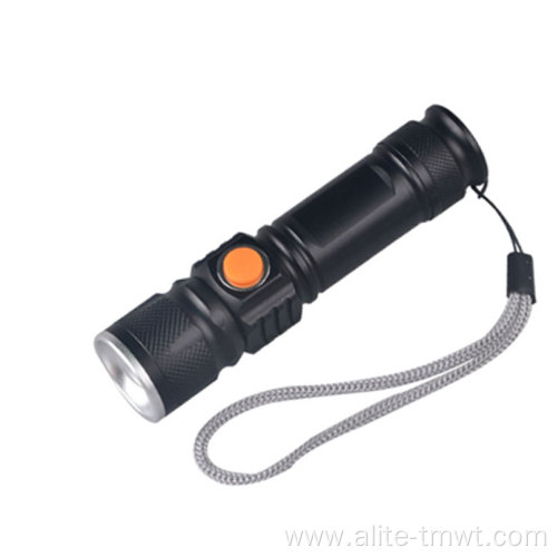 USB Charging Cold White Light Led Torch